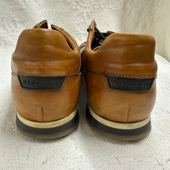 Magnanni Brown Cristian Dress Sneakers Leather Made in Spain Style 15745 main image 7